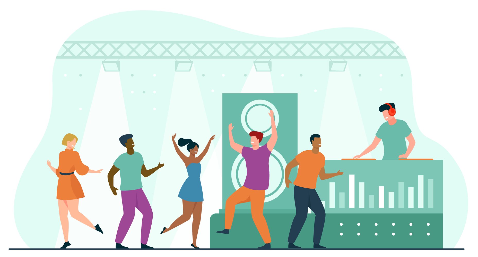 people dancing in club