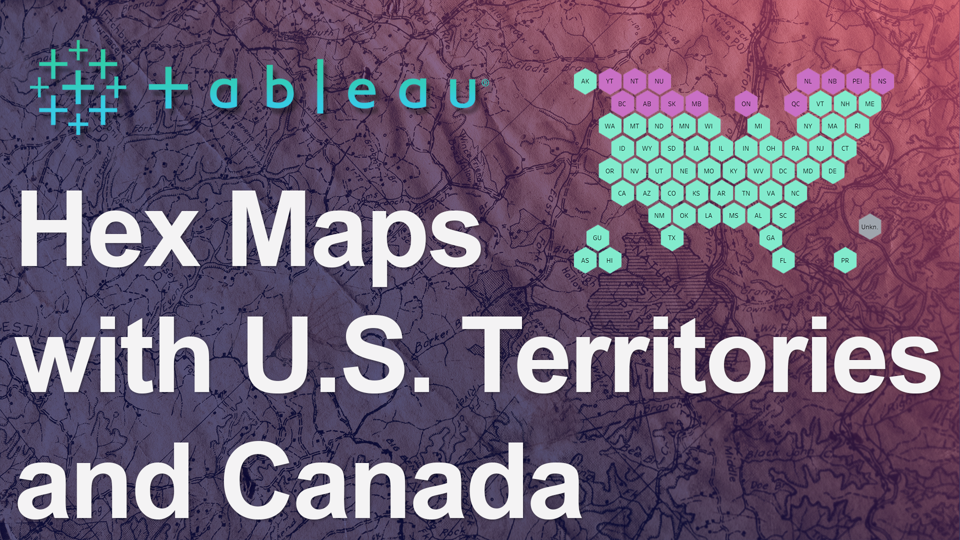 Hex Maps for Tableau: US, Territories, & Canada